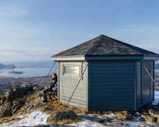 Gipfelhütte auf dem Veten