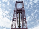 Stahlfachwerkturm der Puente de Vizcaya