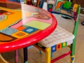 Bunte Sitzgruppe im Café Grande in Soest