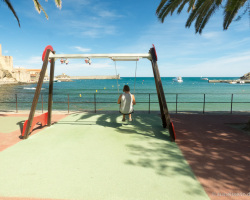Schaukel mit Ausblick in Collioure