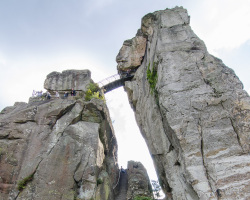 Treppe zu den Externsteinen
