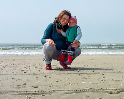 Nicole und Lotta auf Fanø