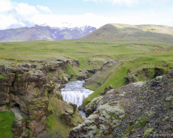 Fimmvörðuháls am Horizont