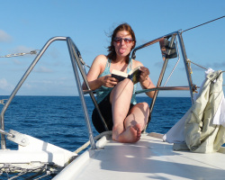 Lesen an Deck