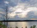 Stausee bei Abenddämmerung