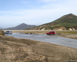 Furt in der Landmannalaugar