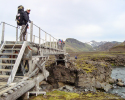 Brücke über die Nyrðri Emstruá