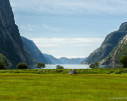 Fjordblick vom Lysebotn Camping