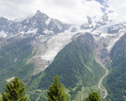 Aussicht aufs Mont Blanc Massiv