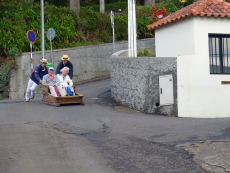 Korbschlitten in action