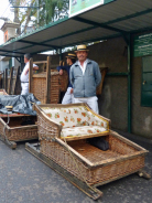 Korbschlittenfahrer
