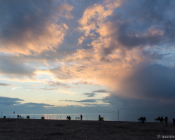 Leuchtende Wolken
