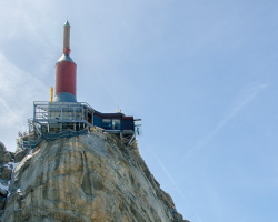 Spitze der Aiguille du Midi