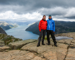 Erinnerungsfoto vorm Lysefjord