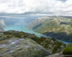 Regen über Lysebotn