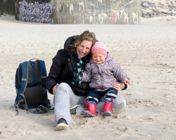 Nicole & Lotta am Strand
