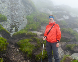 Nicole im Nebel