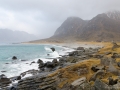 Brandung am Strand von Uttakleiv