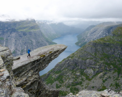 Gang auf die Trolltunga