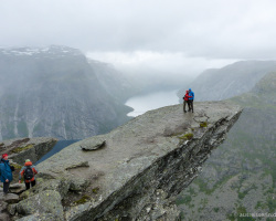 Andrang an der Trolltunga