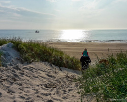 Vejers Strand bei Sonnenuntergang