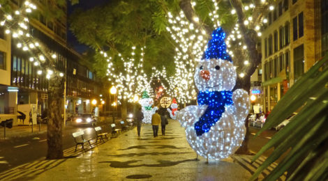 Weihnachtebeleuchtung in Funchal