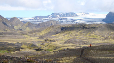 Isländisches Hochland entlang des Laugavegur