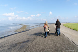 Spaziergang entlang der Hafenmole