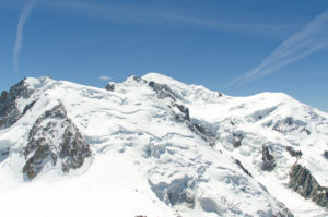 Blick auf das "Dach Europas", den Mont Blanc.