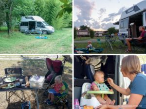 Camping-Mahlzeiten mit Kindern