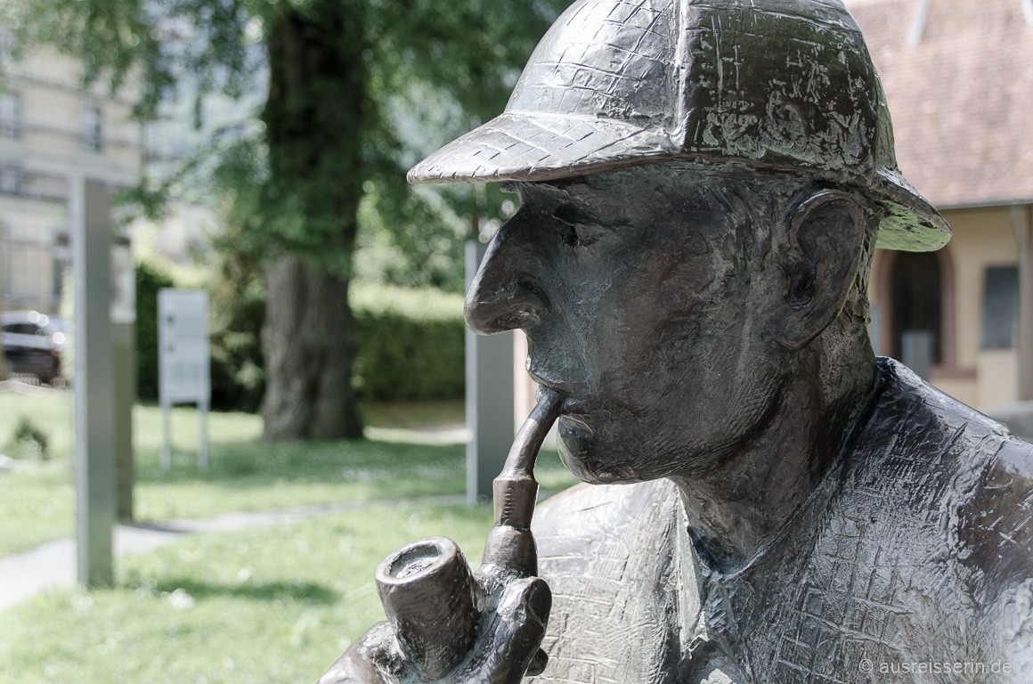 Sherlock Holmes Statue in Meiringen