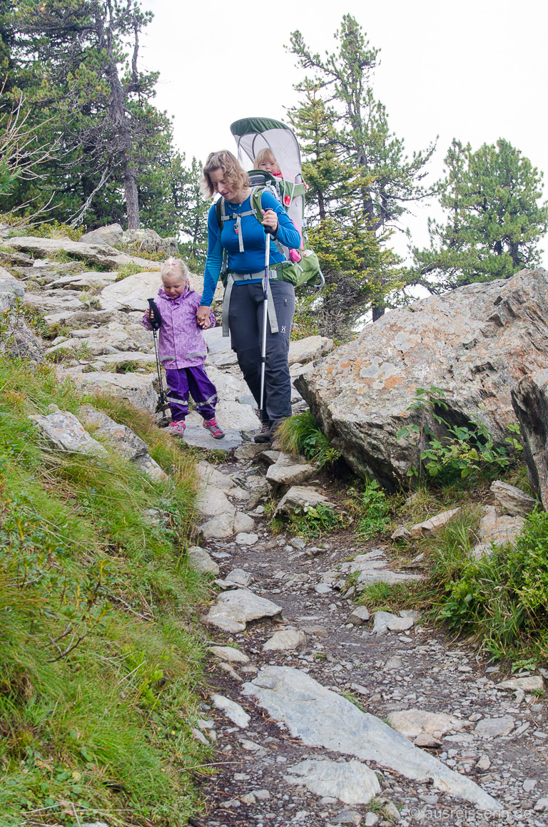 Bergwandern mit Kleinkind in Tirol
