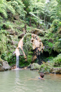 Wasserfall in der Caldeira Velha