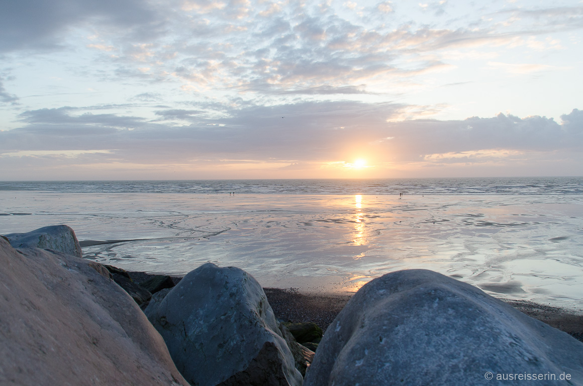 Sonnenuntergang an der Alabasterküste