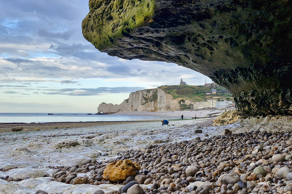 Ausblick Richtung Porte d'Amont in Etretat