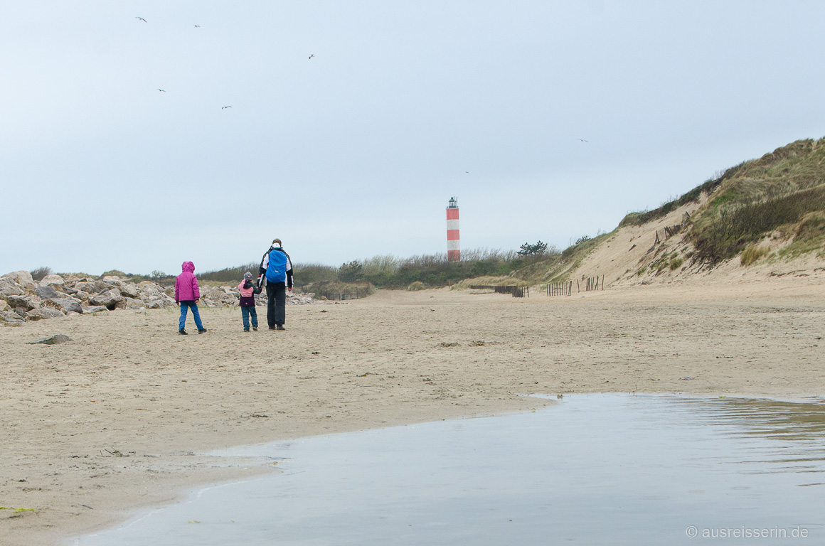 Blick auf den Leuchtturm von Berck