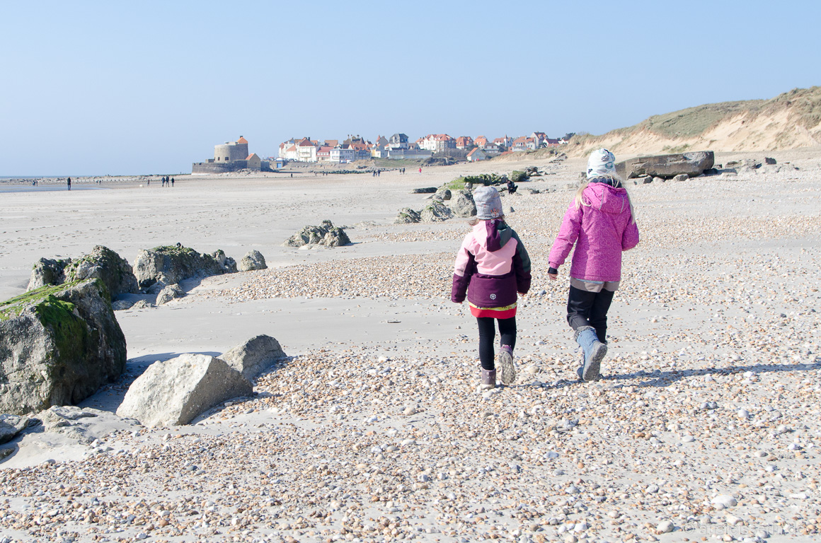 Strandspaziergang bei den Dunes de la Slack