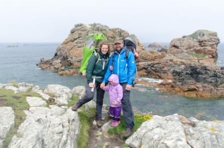 Familienfoto an der Pointe du Château Familienfoto an der Pointe du Château