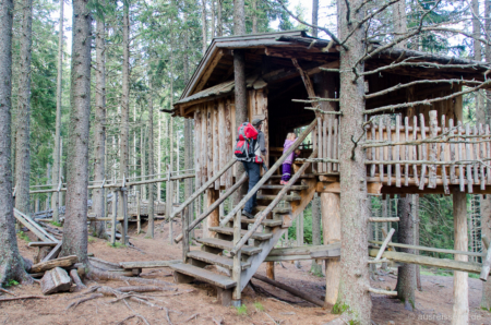 Das Baumhaus ist Startpunkt für mehrere Kugelbahnen. Das Baumhaus ist Startpunkt für mehrere Kugelbahnen.