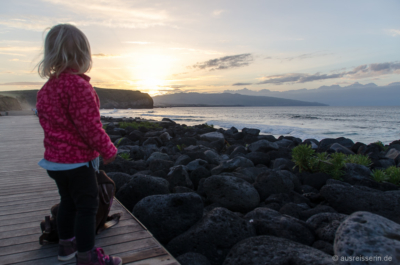 Sonnenuntergang am Praia de Santa Bárbara Sonnenuntergang am Praia de Santa Barbara