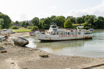 Schiffsfriedhof in der Cale Sèche de la Landriais Schiffsfriedhof