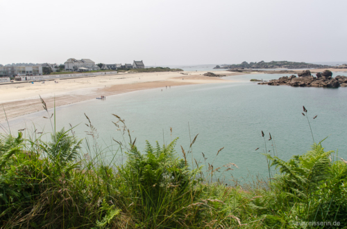 Ausblick auf den Strand Grève Blanche Ausblick auf den Strand Grève Blanche