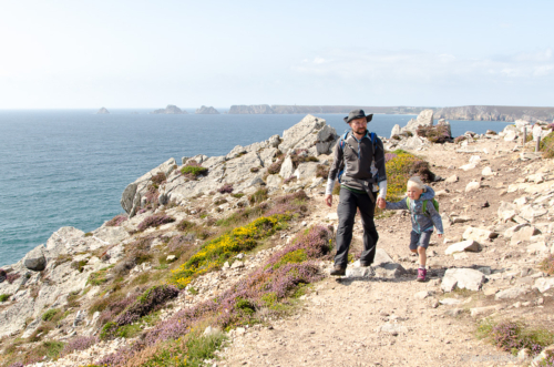 Der Wind pfeift an der Pointe de Dinan, an einem Sonnentag ist das aber gut verkraftbar. Wandern an der Pointe de Dinan