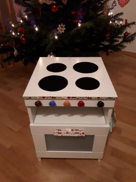 Kinderküche: Herdplatten aus Filz Herdplatten